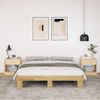 vidaXL Bed Frame without Mattress 150x200 cm Solid Wood Oak