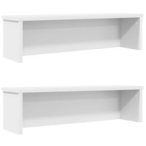 vidaXL Kitchen Racks Stackable 2 pcs White 50x15x16 cm