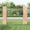vidaXL Fence Element Assen White 170 x 150 cm Steel
