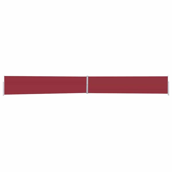 vidaXL Patio Retractable Side Awning 170x1200 cm Red