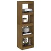 vidaXL Book Cabinet Room Divider Honey Brown 40x30x135.5 cm Pinewood