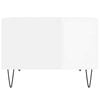 vidaXL Coffee Table High Gloss White 60x50x36.5 cm Engineered Wood