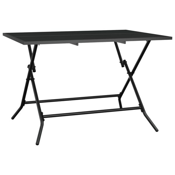 vidaXL Folding Garden Table Anthracite 110x80x72 cm Steel Mesh