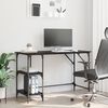 vidaXL Desk Black Oak 120 x 50 x 75 cm Engineered Wood