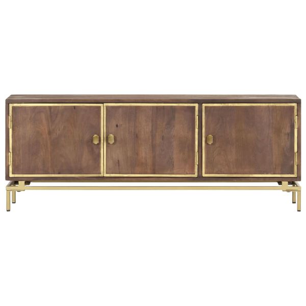 vidaXL TV Cabinet 120x30x46 cm Solid Mango Wood