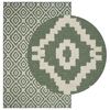 vidaXL In- and Outdoor Rug OLITE Natural and Green 160 x 230 cm
