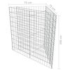 vidaXL Gabion Raised Bed Galvanised Steel 75x75x100 cm