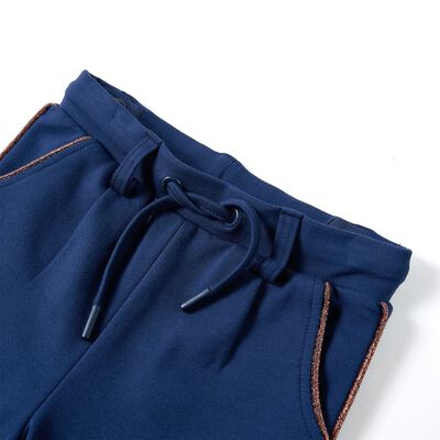 Kids' Pants with Drawstring Navy Blue 116