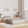 vidaXL Bed Frame Brown 90 x 190 cm Solid Pine Wood