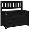 vidaXL Bench Black 80x41x77 cm Solid Wood Pine