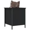 vidaXL Storage Bench Black 40x42.5x50 cm Engineered Wood