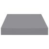 vidaXL Floating Wall Shelves 4 pcs Grey 23x23.5x3.8 cm MDF