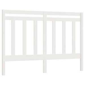 vidaXL Bed Headboard White 156x4x100 cm Solid Wood Pine