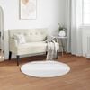 vidaXL Faux Rabbit Fur Rug Olite White &Oslash; 100 cm Polyester