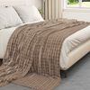 vidaXL Throw Blankets 6 pcs Camel 240 x 220 cm Fleece