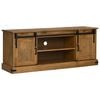 vidaXL TV Cabinet HALDEN 2 Sliding Doors 150x40x60 cm Solid Wood