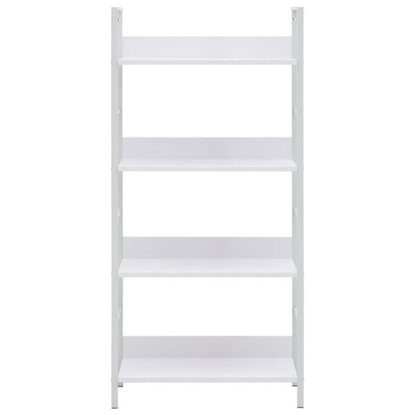 vidaXL 4-Layer Book Shelf White 60x27.6x124.5 cm Engineered Wood