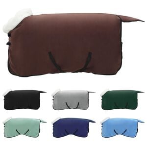 vidaXL Horse Blanket Full Dark Brown 115 cm Polar fleece