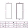 vidaXL Interior Door Slim Golden 76x201.5 cm Tempered Glass and Aluminium