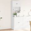 vidaXL Kitchen Cabinet White 60x50x180 cm Engineered Wood