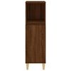 vidaXL Bathroom Cabinet Brown Oak 30x30x100 cm Engineered Wood