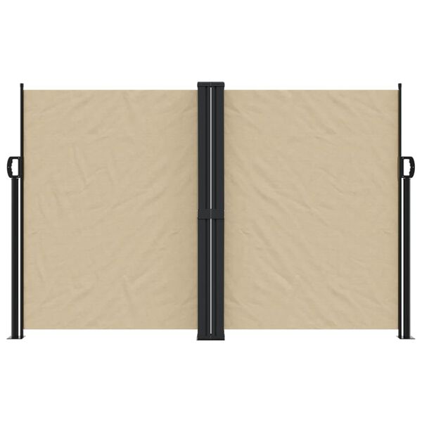 vidaXL Retractable Side Awning Beige 160x1200 cm