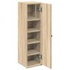 vidaXL Bathroom Cabinet with Roll Holder Sonoma Oak 20.5x22x72 cm