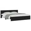 vidaXL Bed Frame with LED without Mattress Black 200x200 cm