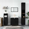 vidaXL Bathroom Cabinet Black 65x33x60 cm Engineered Wood