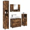vidaXL Bathroom Furniture Set with Drawer with Shelf 4 pcs Smoked Oak