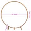 vidaXL Wedding Arch Light Brown 224 x 80 x 220 cm Solid Pine Wood