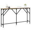 vidaXL Console Table Artisan oak 140 x 23 x 75 cm