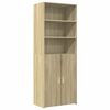 vidaXL Highboard Sonoma Oak 70x42.5x185 cm Engineered Wood