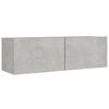 vidaXL 8 Piece TV Cabinet Set Concrete Grey Engineered Wood