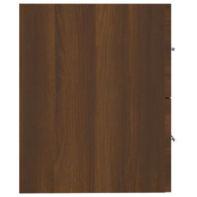 vidaXL Sink Cabinet Brown Oak 60x38.5x48 cm Engineered Wood