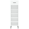 vidaXL Shoe Cabinet White 30x35x105 cm Engineered Wood