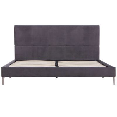 vidaXL Bed Frame Grey Fabric 140x200 cm