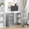 vidaXL Desk with Drawer Grey Sonoma 100 x 40 x 75 cm Engineered Wood