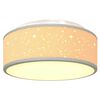 vidaXL Ceiling Lamp with Spotlights Grey 30 x 30 x 13.5 cm Fabric