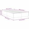 vidaXL Box Spring Bed Cream 120 x 190 cm Velvet