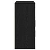 vidaXL Sideboard with Drawer Black Oak 60 x 31 x 70 cm Engineered Wood