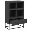vidaXL Highboard Black 68.5x39x111.5 cm Steel