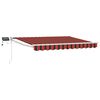 vidaXL Manual Retractable Awning with LEDs 3.5 x 2 m