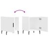 vidaXL Bedside Cabinets 2 pcs White 40x40x50 cm Engineered Wood