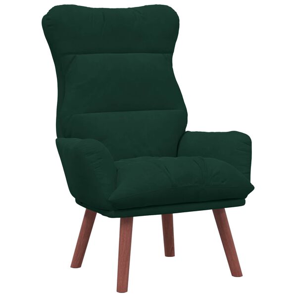 vidaXL Armchair Dark Green 69 x 74 x 93 cm Velvet