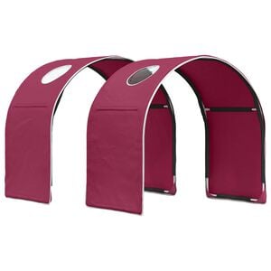 vidaXL Bed Tunnel for Kids Loft Bed 2 pcs Red Polyester