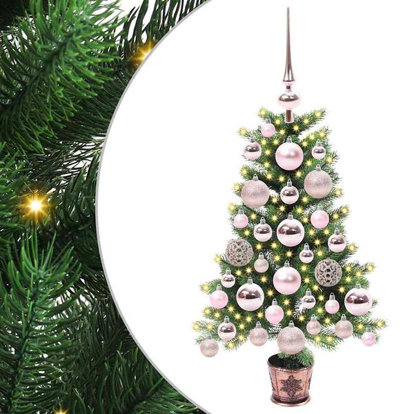 vidaXL Christmas Tree with 150 LEDs with Stand Green 65 cm PE