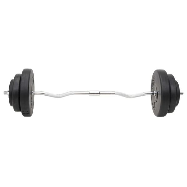vidaXL Barbell and Dumbbell with Plates 60 kg
