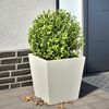 vidaXL Garden Planter White 40x40x40 cm Steel