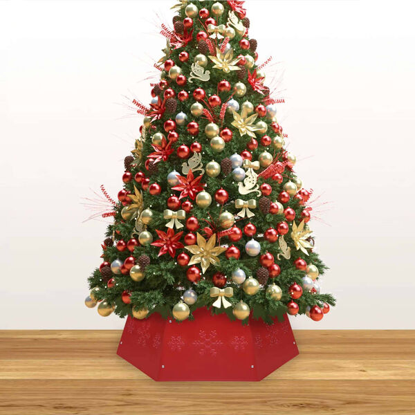 vidaXL Christmas Tree Skirt Red &Oslash;68x25 cm